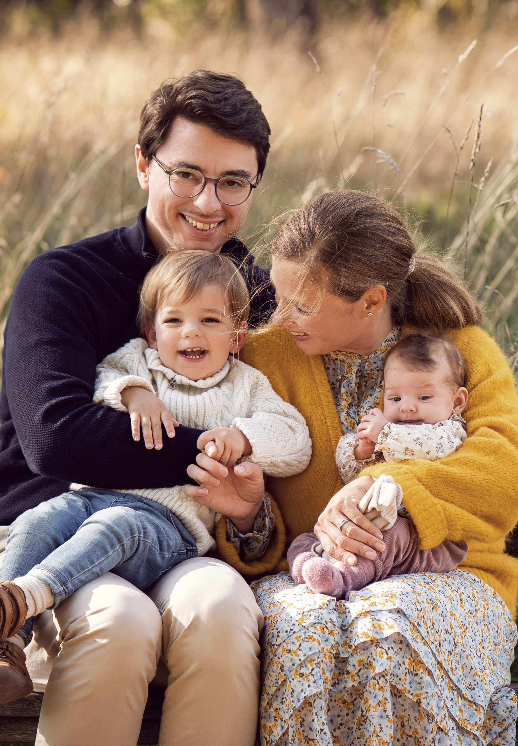 Fotoshooting mit der Familie im Herbst - Familienfotografin