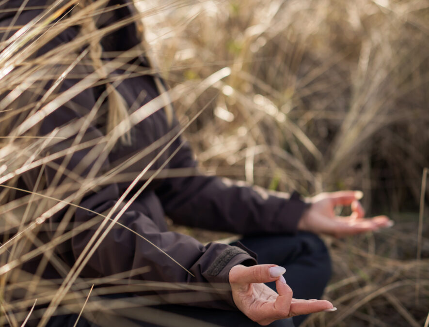 meditation Shooting am Strand