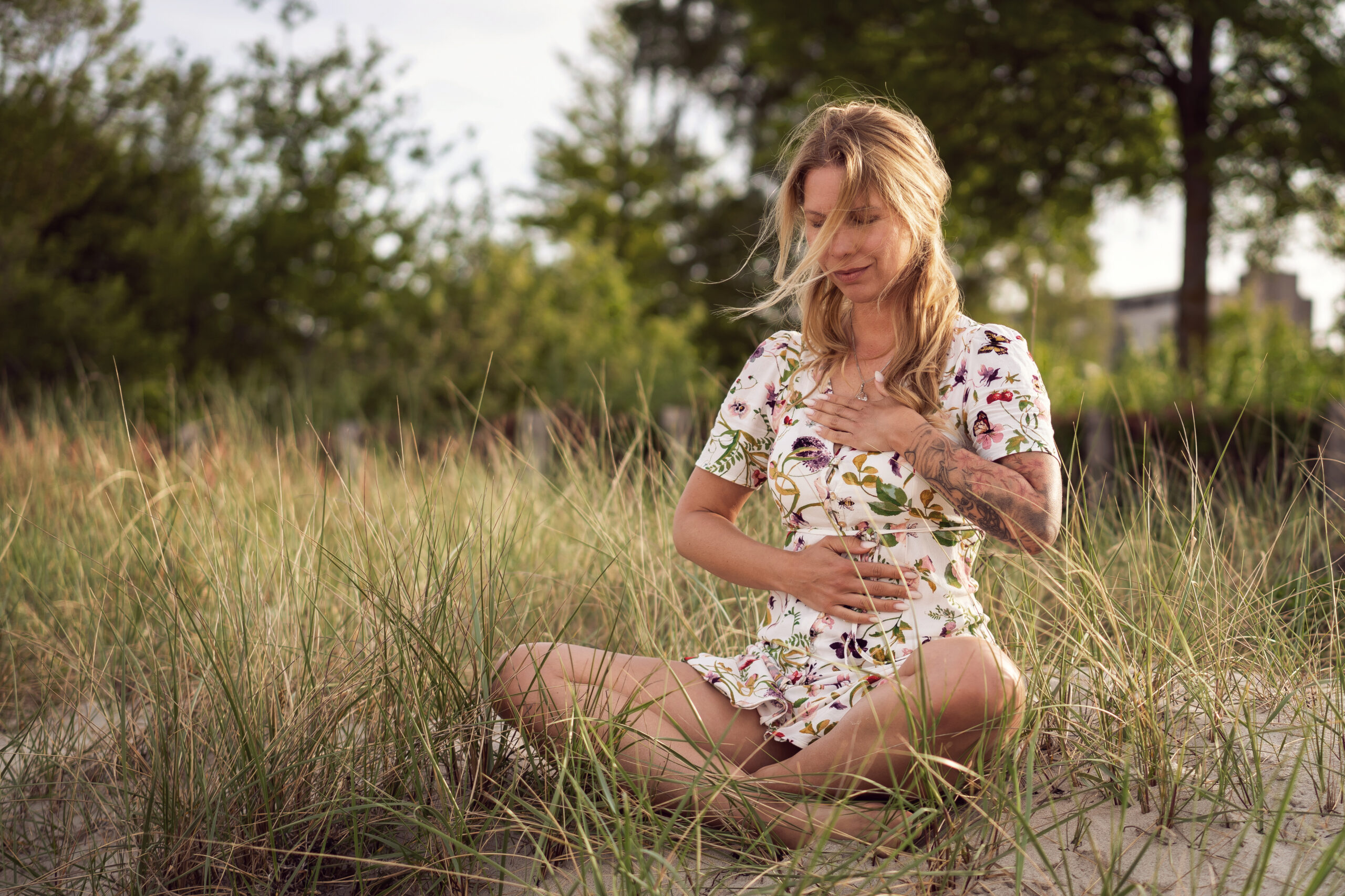 meditation ostsee fotoshooting portrait mantra
